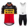 Fietskleding (Fietsshirt + Korte Koersbroek) 2021 Team Jumbo–Visma N001